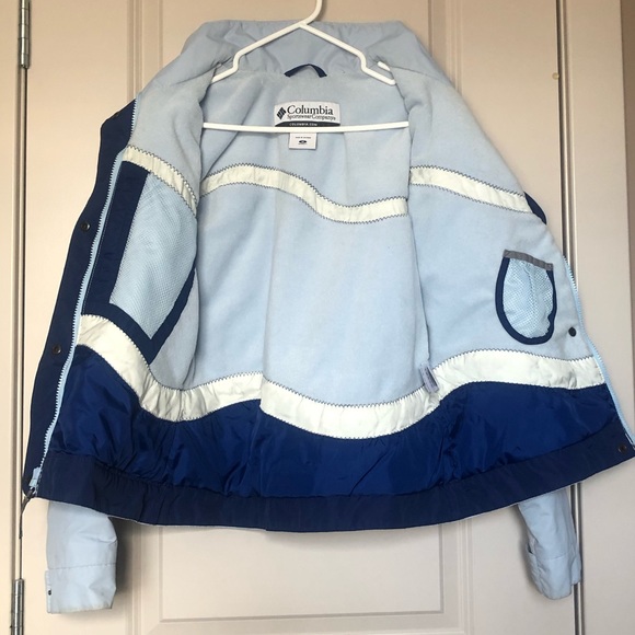 COLUMBIA -M- Spring/Fall Fleece Lined Jacket in baby blue - Picture 6 of 9